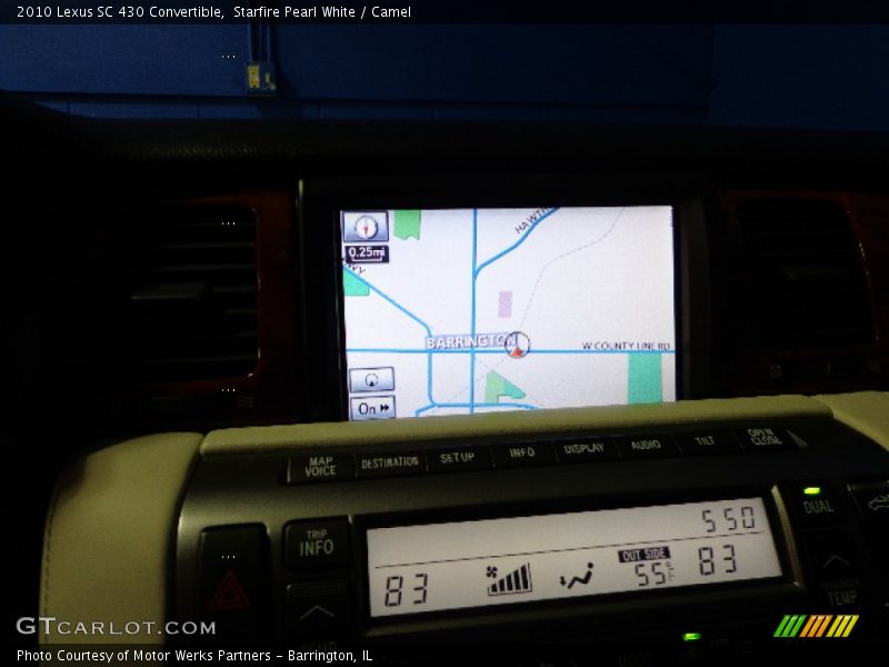 Starfire Pearl White / Camel 2010 Lexus SC 430 Convertible