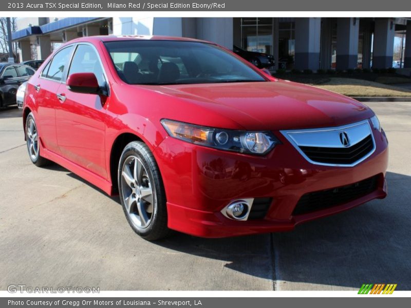 Milano Red / Special Edition Ebony/Red 2013 Acura TSX Special Edition