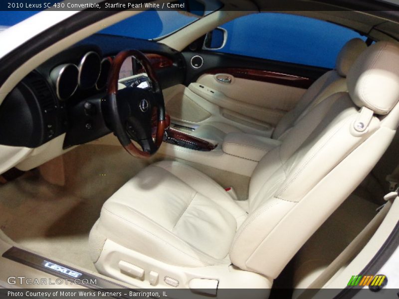 Starfire Pearl White / Camel 2010 Lexus SC 430 Convertible
