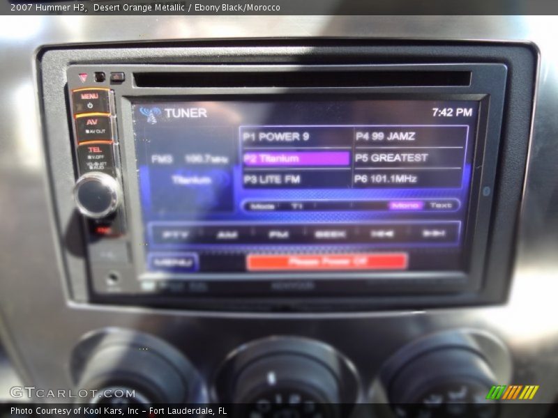 Desert Orange Metallic / Ebony Black/Morocco 2007 Hummer H3