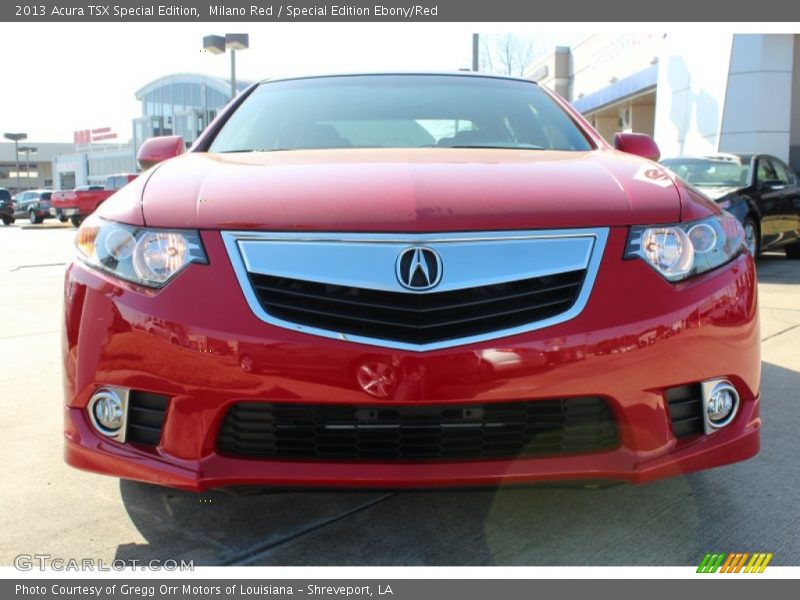 Milano Red / Special Edition Ebony/Red 2013 Acura TSX Special Edition