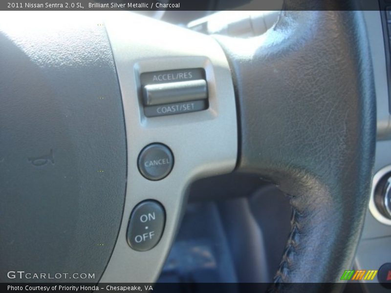 Brilliant Silver Metallic / Charcoal 2011 Nissan Sentra 2.0 SL