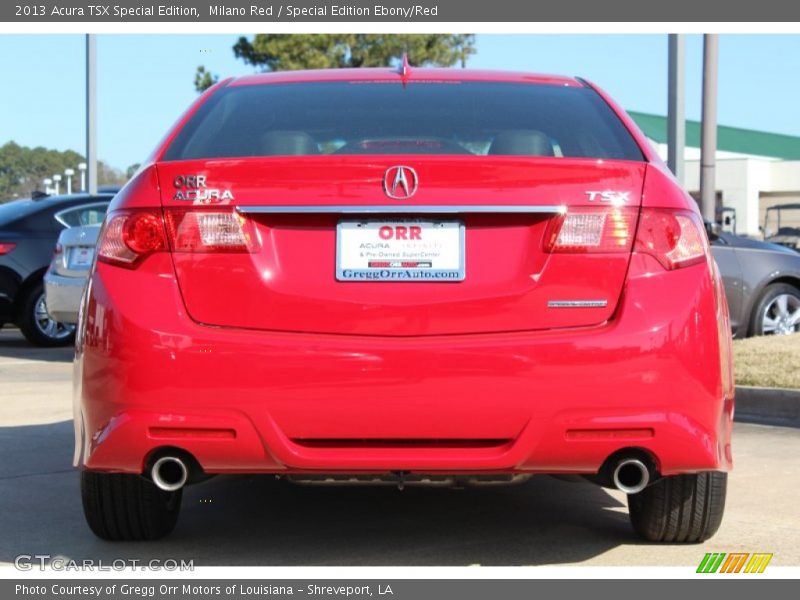 Milano Red / Special Edition Ebony/Red 2013 Acura TSX Special Edition