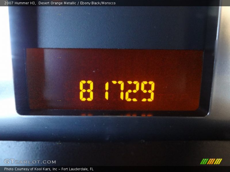 Desert Orange Metallic / Ebony Black/Morocco 2007 Hummer H3