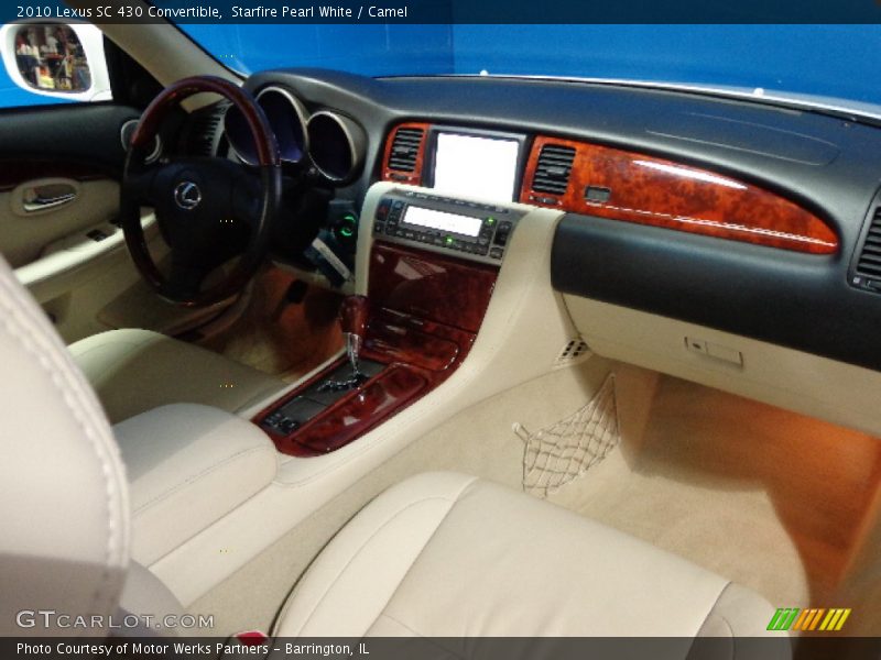 Starfire Pearl White / Camel 2010 Lexus SC 430 Convertible