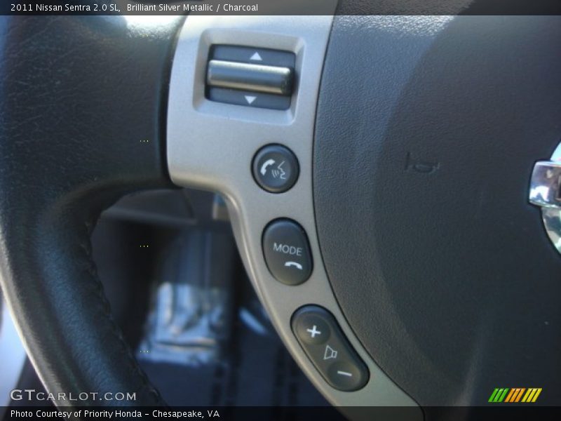 Brilliant Silver Metallic / Charcoal 2011 Nissan Sentra 2.0 SL