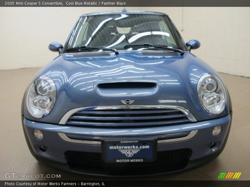 Cool Blue Metallic / Panther Black 2005 Mini Cooper S Convertible