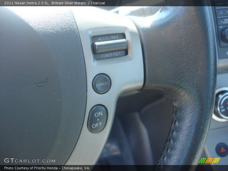 Brilliant Silver Metallic / Charcoal 2011 Nissan Sentra 2.0 SL