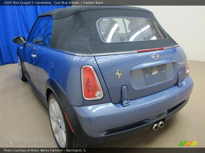 Cool Blue Metallic / Panther Black 2005 Mini Cooper S Convertible