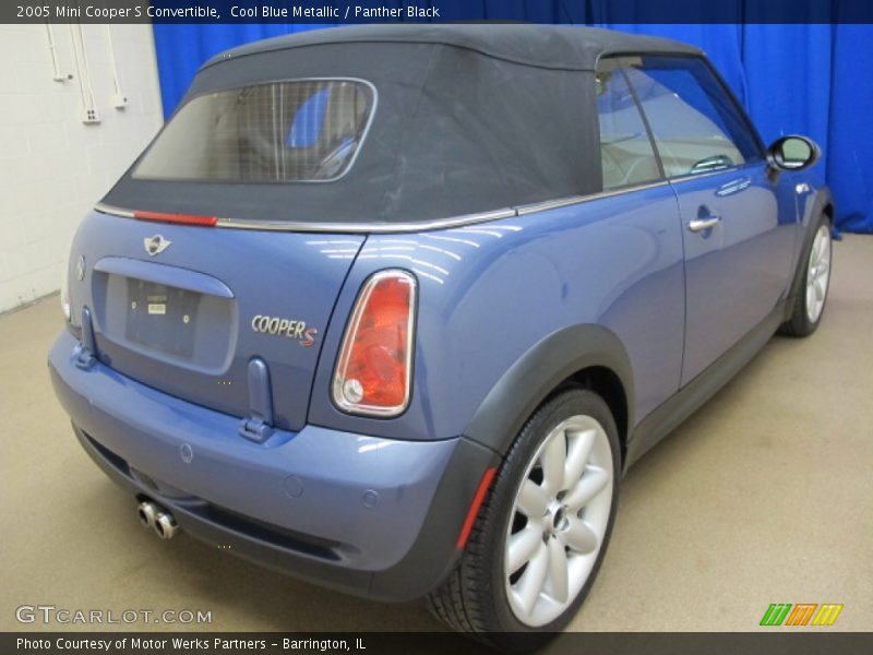Cool Blue Metallic / Panther Black 2005 Mini Cooper S Convertible