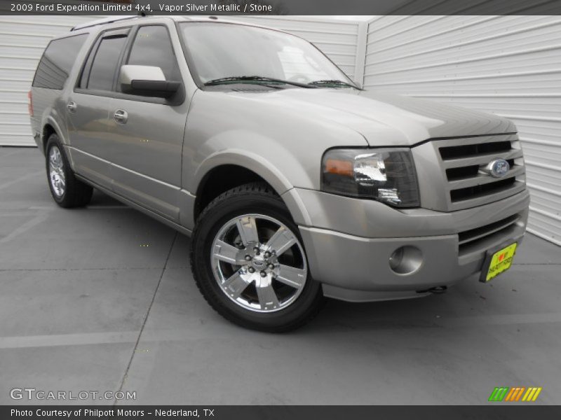 Vapor Silver Metallic / Stone 2009 Ford Expedition Limited 4x4
