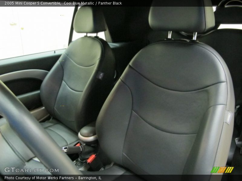 Cool Blue Metallic / Panther Black 2005 Mini Cooper S Convertible