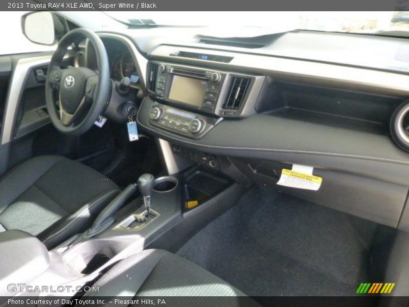 Super White / Black 2013 Toyota RAV4 XLE AWD