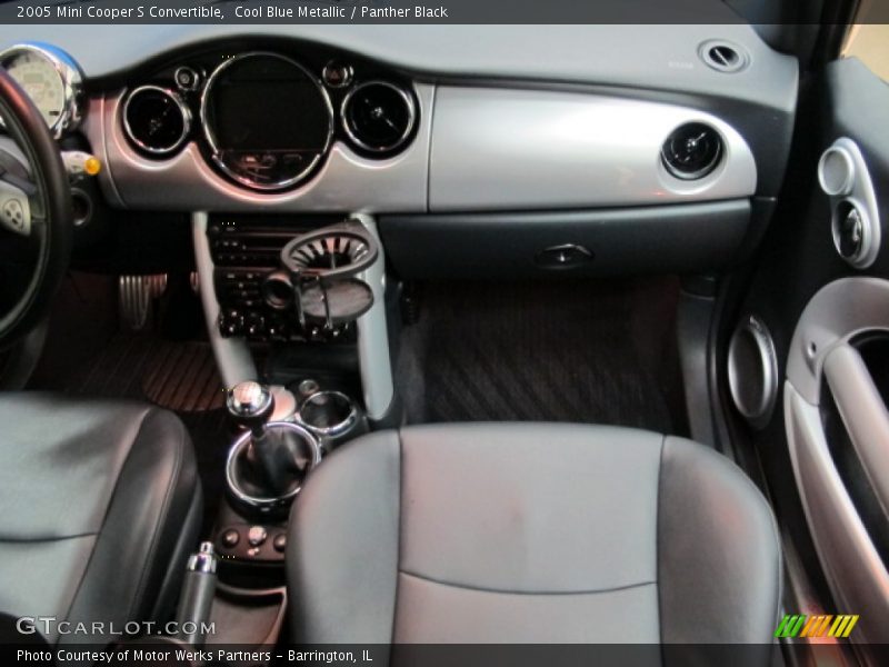Cool Blue Metallic / Panther Black 2005 Mini Cooper S Convertible