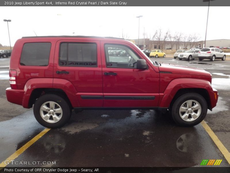 Inferno Red Crystal Pearl / Dark Slate Gray 2010 Jeep Liberty Sport 4x4