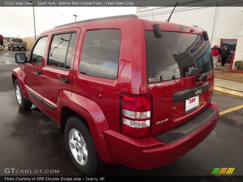 Inferno Red Crystal Pearl / Dark Slate Gray 2010 Jeep Liberty Sport 4x4