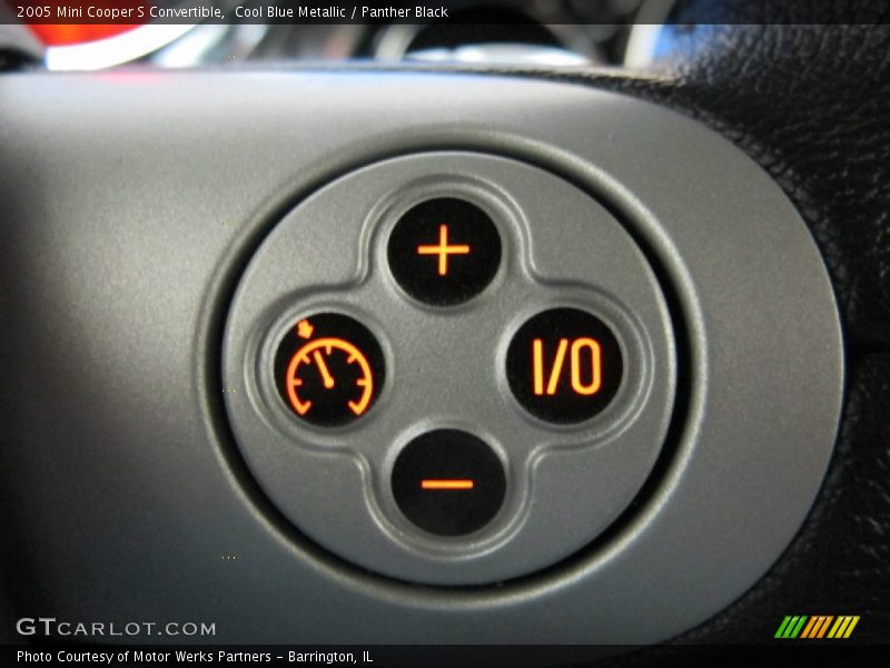 Cool Blue Metallic / Panther Black 2005 Mini Cooper S Convertible
