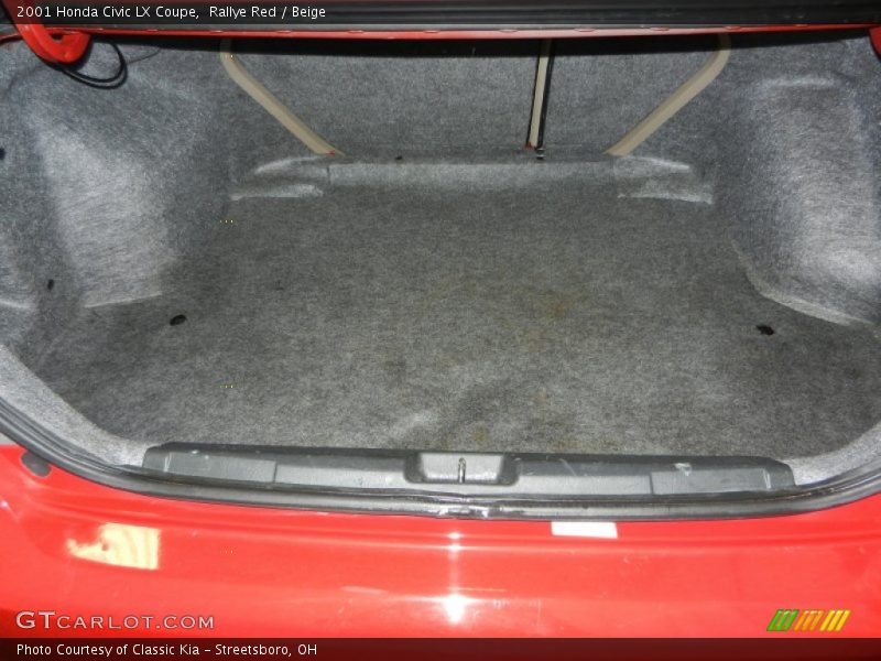 Rallye Red / Beige 2001 Honda Civic LX Coupe