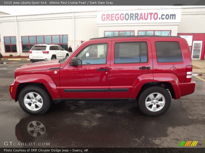Inferno Red Crystal Pearl / Dark Slate Gray 2010 Jeep Liberty Sport 4x4