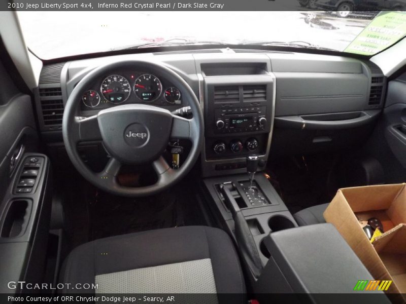 Inferno Red Crystal Pearl / Dark Slate Gray 2010 Jeep Liberty Sport 4x4