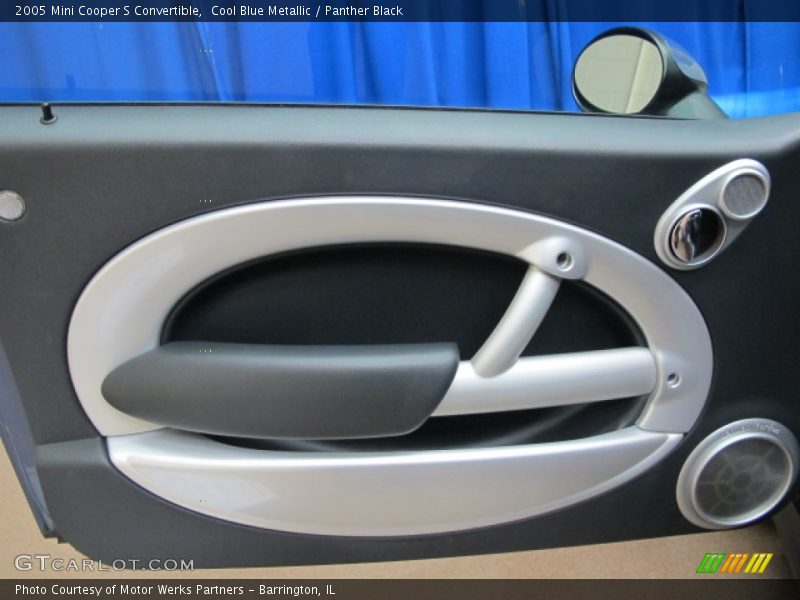 Cool Blue Metallic / Panther Black 2005 Mini Cooper S Convertible