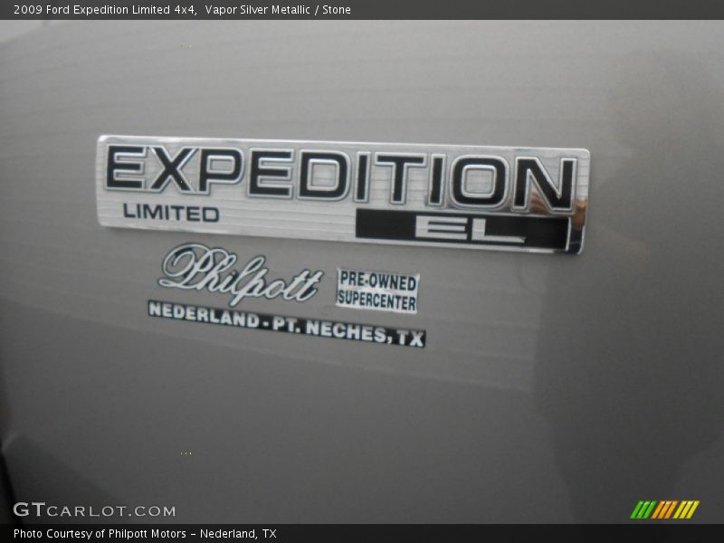 Vapor Silver Metallic / Stone 2009 Ford Expedition Limited 4x4