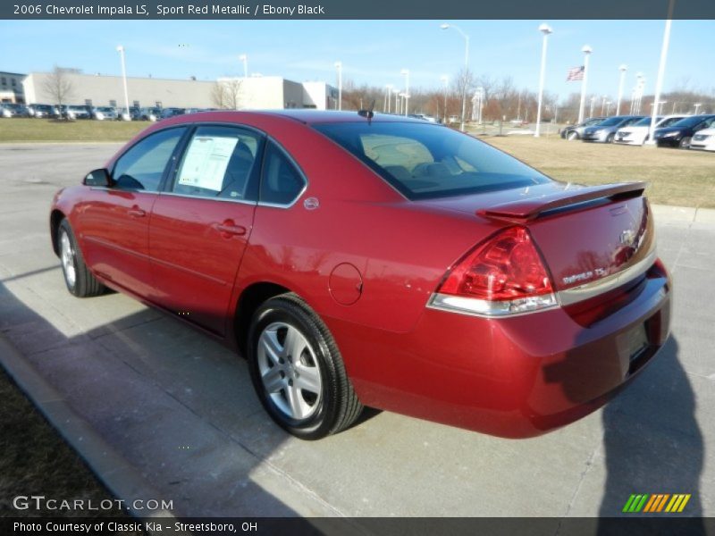 Sport Red Metallic / Ebony Black 2006 Chevrolet Impala LS