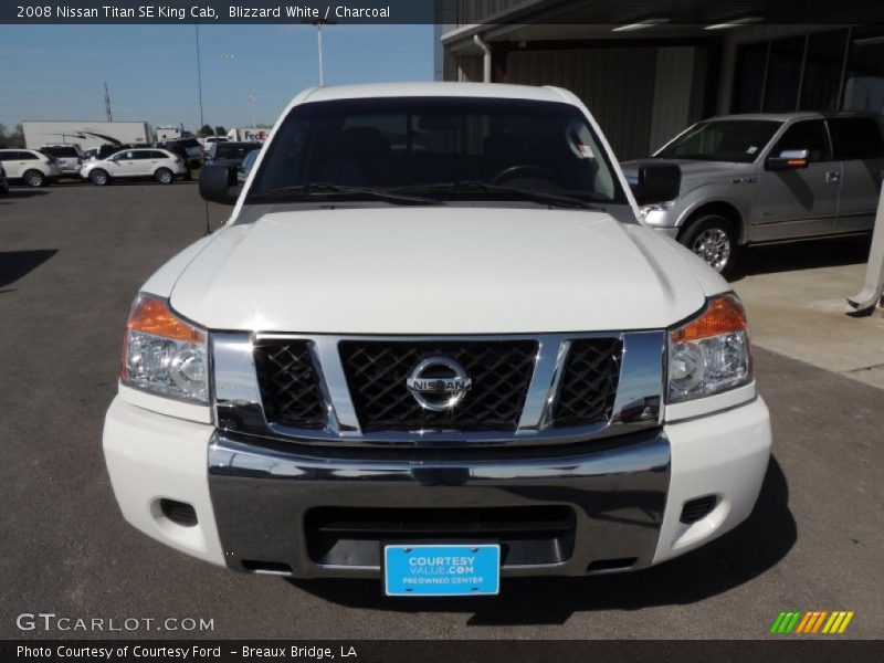 Blizzard White / Charcoal 2008 Nissan Titan SE King Cab
