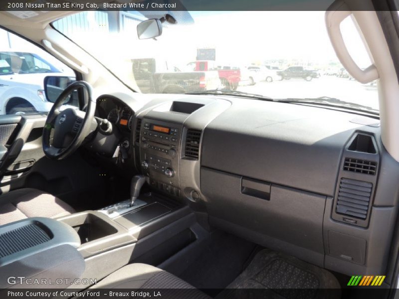 Blizzard White / Charcoal 2008 Nissan Titan SE King Cab