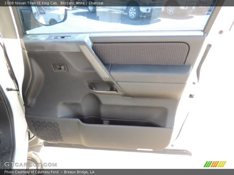 Blizzard White / Charcoal 2008 Nissan Titan SE King Cab