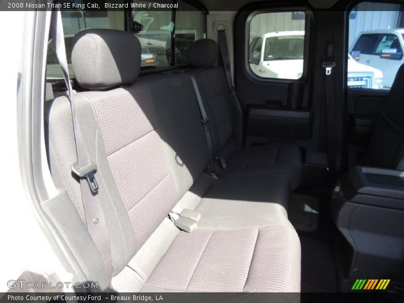 Blizzard White / Charcoal 2008 Nissan Titan SE King Cab