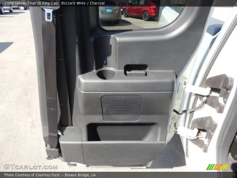 Blizzard White / Charcoal 2008 Nissan Titan SE King Cab