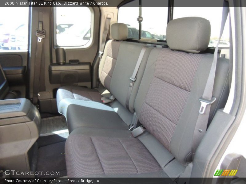 Blizzard White / Charcoal 2008 Nissan Titan SE King Cab