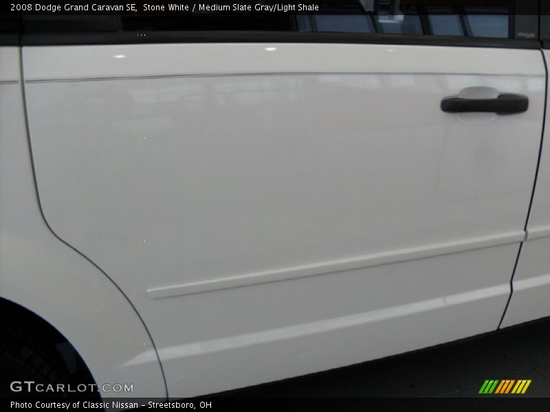 Stone White / Medium Slate Gray/Light Shale 2008 Dodge Grand Caravan SE