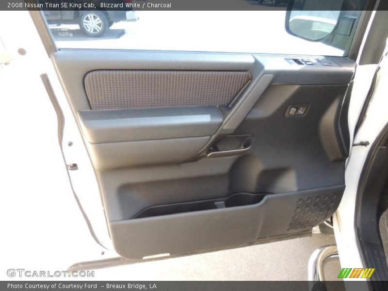 Blizzard White / Charcoal 2008 Nissan Titan SE King Cab
