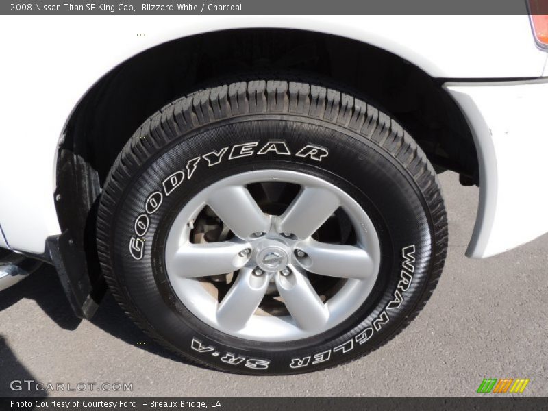 Blizzard White / Charcoal 2008 Nissan Titan SE King Cab
