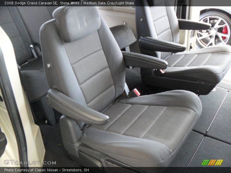 Stone White / Medium Slate Gray/Light Shale 2008 Dodge Grand Caravan SE