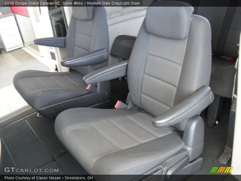Stone White / Medium Slate Gray/Light Shale 2008 Dodge Grand Caravan SE