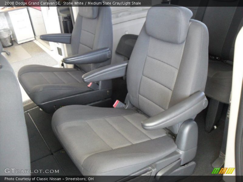 Stone White / Medium Slate Gray/Light Shale 2008 Dodge Grand Caravan SE