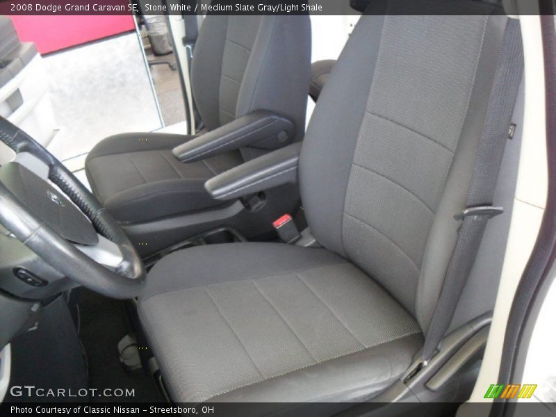 Stone White / Medium Slate Gray/Light Shale 2008 Dodge Grand Caravan SE
