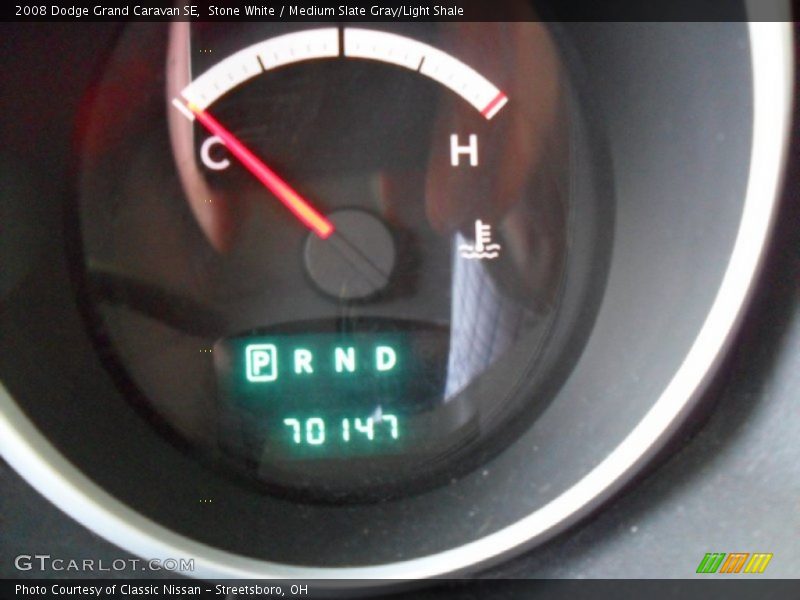Stone White / Medium Slate Gray/Light Shale 2008 Dodge Grand Caravan SE