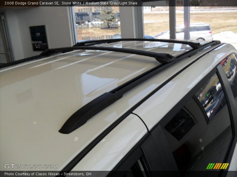 Stone White / Medium Slate Gray/Light Shale 2008 Dodge Grand Caravan SE