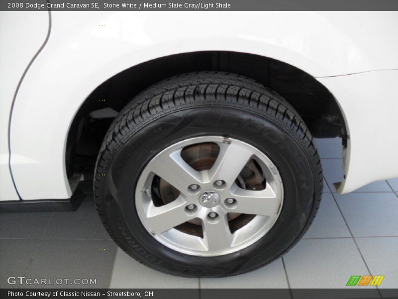 Stone White / Medium Slate Gray/Light Shale 2008 Dodge Grand Caravan SE