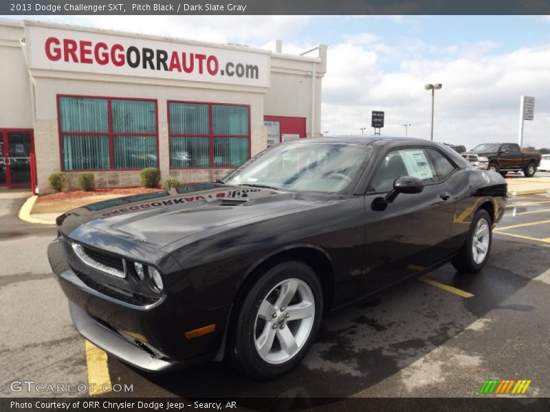 Pitch Black / Dark Slate Gray 2013 Dodge Challenger SXT