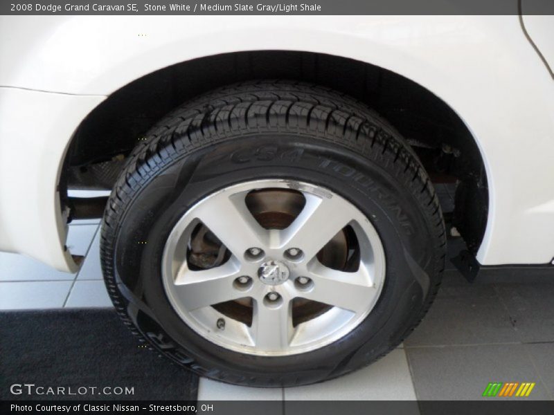 Stone White / Medium Slate Gray/Light Shale 2008 Dodge Grand Caravan SE