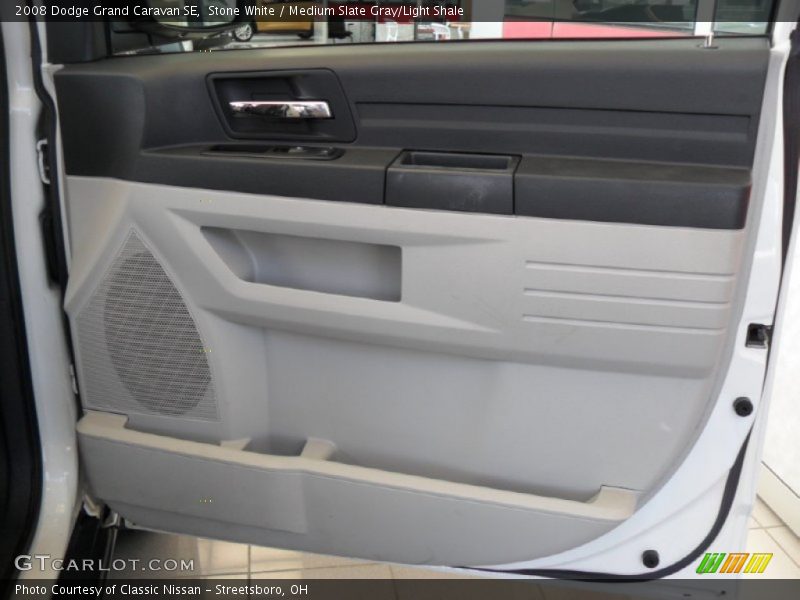 Stone White / Medium Slate Gray/Light Shale 2008 Dodge Grand Caravan SE