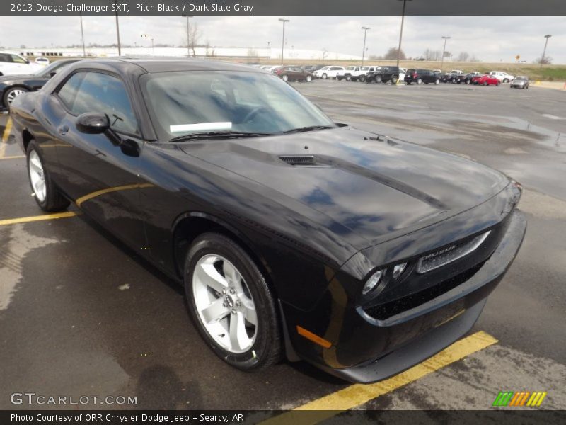 Pitch Black / Dark Slate Gray 2013 Dodge Challenger SXT