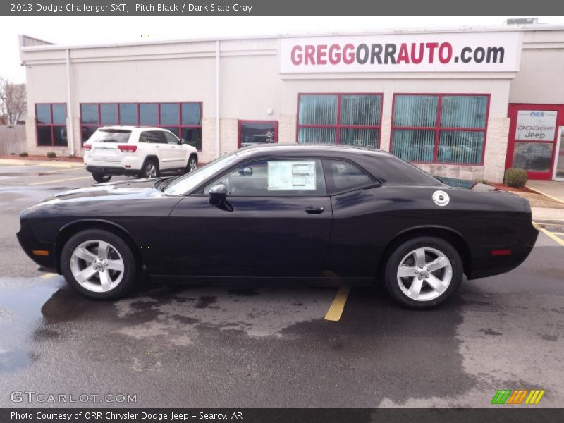 Pitch Black / Dark Slate Gray 2013 Dodge Challenger SXT