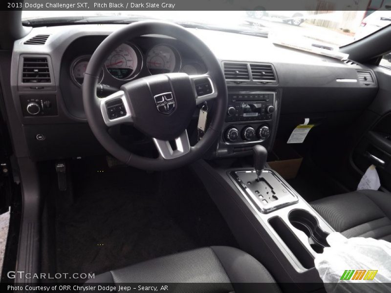Pitch Black / Dark Slate Gray 2013 Dodge Challenger SXT