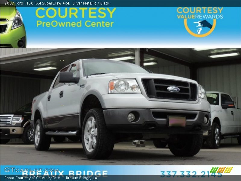 Silver Metallic / Black 2007 Ford F150 FX4 SuperCrew 4x4